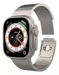 Correa Premium Para Apple Watch De Metal De Titanio A103x