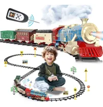 Comprar Tren Navideño Para Niños Con Batería Recargable Con Vagones