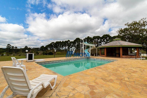 Imagem 22 de 30 de Chácara A Venda Piraquara 24.200,00m2 E Com 3 Casas Sede C/ + De 1.000,00m2 De Área Construída De Alvenaria, Piscina Ótima Localização - Ch0214
