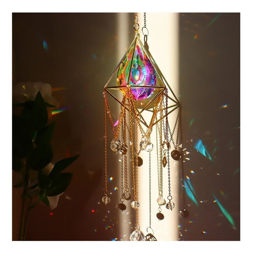 Grande Prisma De Luz - Atrapasol 3 / Suncatcher / Colgante