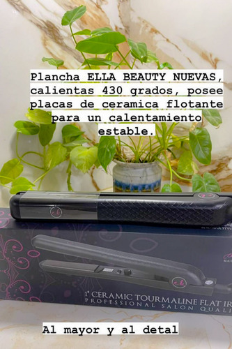 Plancha Ella Beauty Nuevas 