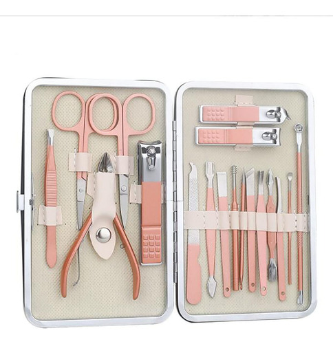 Juego De Manicura, Kit De Pedicura Profesional De Acero Inox