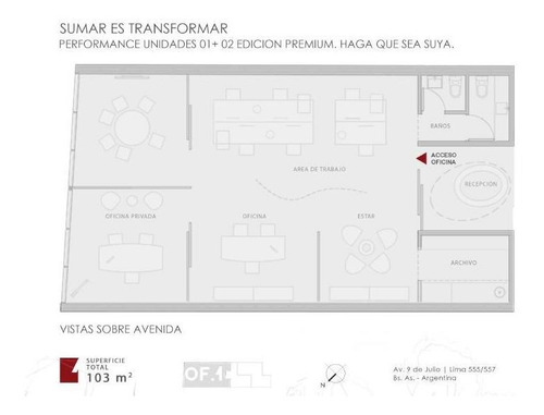 Imagen 24 de 24 de Oficina En Sempiso De 103mts. Edificio Aaa - Premium