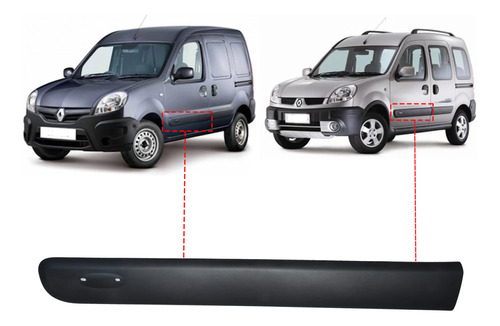 Moldura Puerta Delantera Kangoo 2011 2012 2013 Izquierda