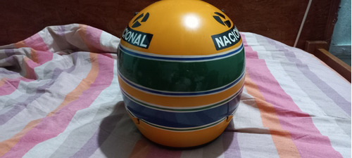 Casco De Ayrton Senna F1 Pintado A Mano Tamaño L