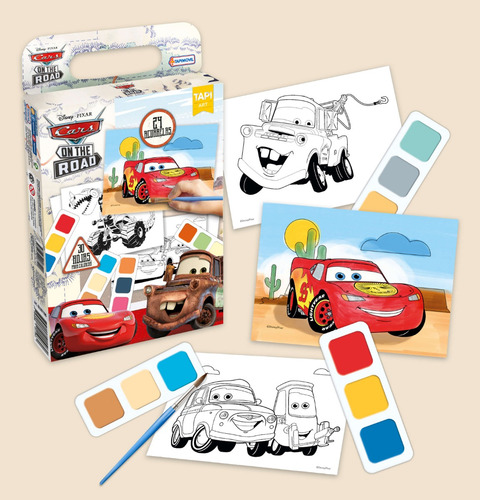 Pintando Con Acuarelas Disney 24 Colores Colorear Cars