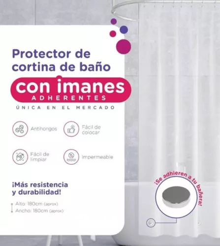 Protector De Cortina De Baño Impermeable Antihongos