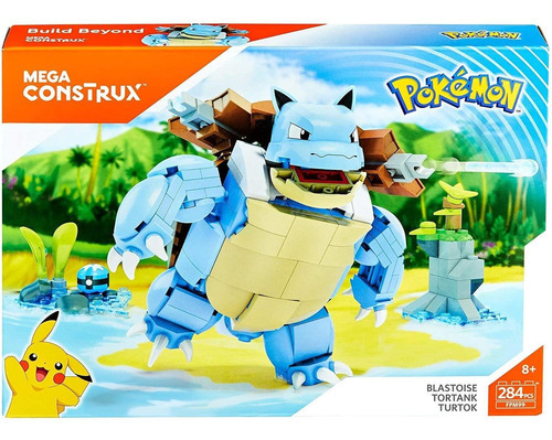 Mega Construx Pokémon Blastoise!! Cantidad De Piezas 284
