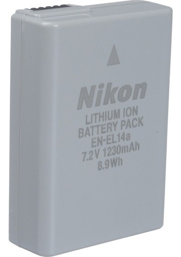 Bateria de íon de lítio recarregável Nikon EN-EL14a