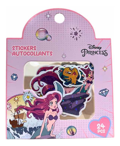 Disney La Sirenita Anime Stickers Set Cerrado Ariel