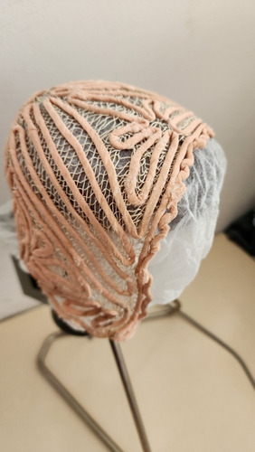 Antiguo Cofia / Gorro  Para Bebe  Bautismo Reliquia  De 1910