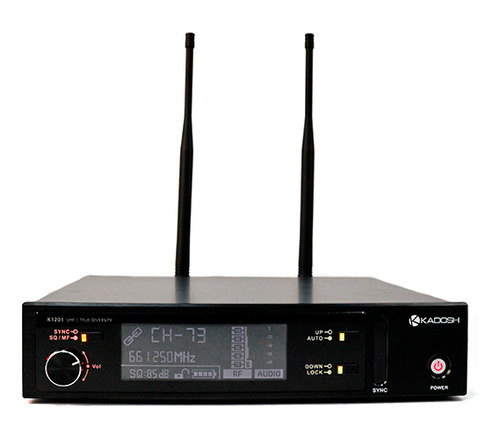 Microfone Sem Fio Digital Bastão Pro Uhf K1201m Kadosh Preto