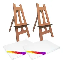 Comprar Kit 2 Telas Para Pintura Com 2 Cavaletes Para Telas