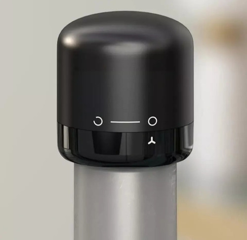 Kit Tampa Garrafa Vinho Automática + Saca Rolhas Abridor