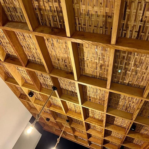11 Placas De 1,00x1,50mt Esteira De Bambu Natural Pergolado