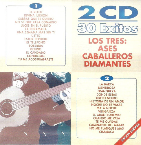 Los Tres Ases / Caballeros / Diamantes 30 Éxitos | 2 Cds. 