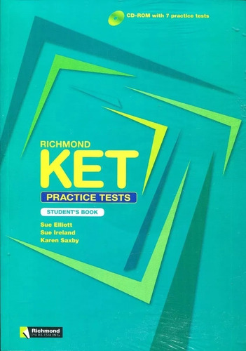 Richmond Ket Practice Tests Sb W/cd - Sue Elliot - Richmond