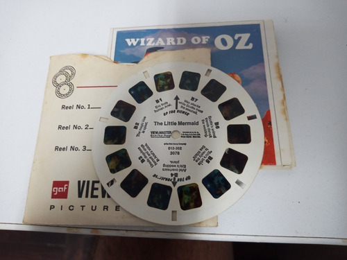 7k La Sirenita 3 Discos De View Master 1966