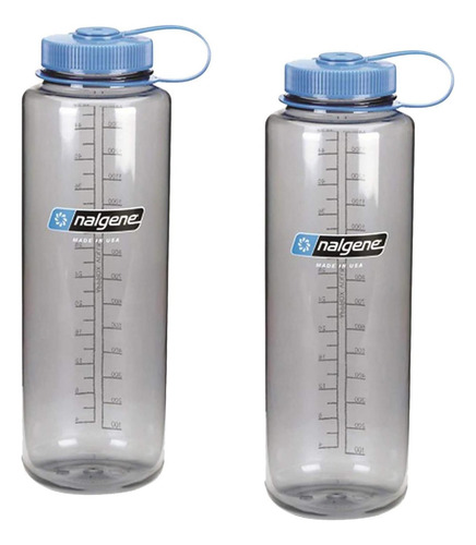 Nalgene Silo Botella De Boca Ancha Con Parte Superior Gris T