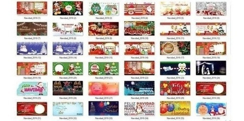 Imagen 2 de 9 de Kit Pack 80 Plantillas Sublimación Tazas - S Navidad