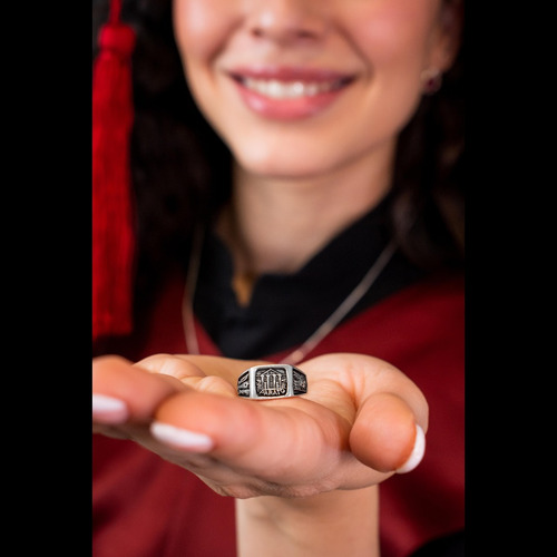 Anillo Graduación Secundaria Y Preparatoria Plata 925 Preparatoria 8