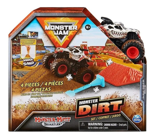 Monster Jam - Dalmatian Monster Dirt Con Rampa