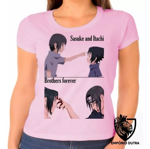 Emporio Dutra - Blusa Feminina Mangá Naruto Sasuke Uchiha pequeno