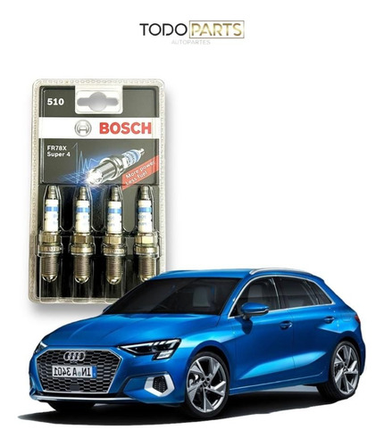 Bujias Audi A2 A3 A4 A6 A8 1.6 1.8 2.0 2.8 Bosch X4