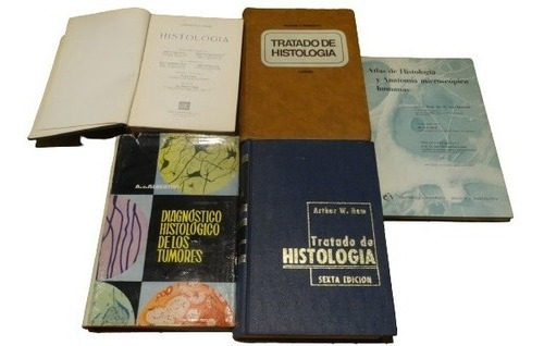 Lote De 5 Libros De Histología Al Precio De Uno! Oport&-.