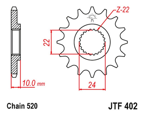 Imagen 3 de 6 de Piñon De Transmision Jt Bmw G 650 Gs Ryd