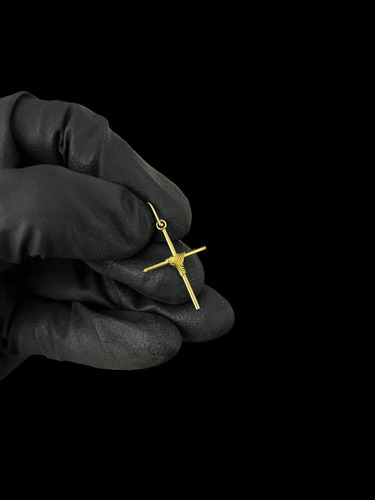 Pingente De Ouro 18k Cruz Fio Com Garantia Vitalícia