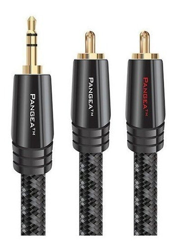 Cable De Interconexion De Audio Pangea 3.5 Mm A Rca (.6 Metr