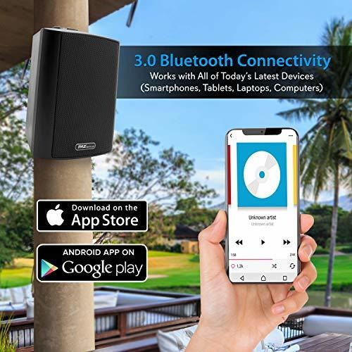 Imagen 4 de 7 de Pyle - Par De Altavoces Para Interiores Y Exteriores Con Bl