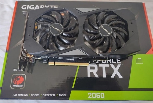 Placa De Video Gigabyte Rtx 2060 6gb Gddr6 256bit