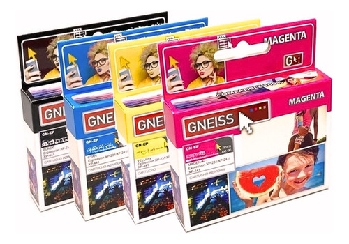 Combo de 4 Cartuchos alternativos Gneiss Para Hp 932 / 933 58ml