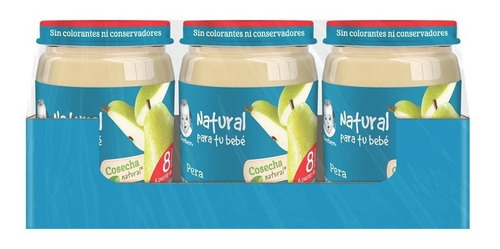 Papilla Gerber® Cosecha Natural Etapa 3 Pera 170g