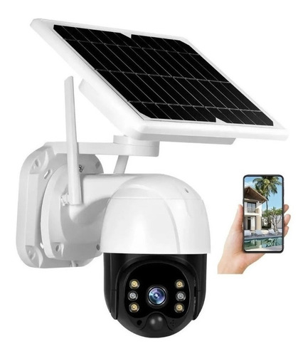 Cámara Ip Solar Seguridad Wifi Exterior Hd 1280p 