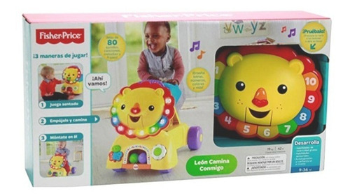 Leon Montable Andadera De Fisher Price 3 En 1 Rie Y Aprende