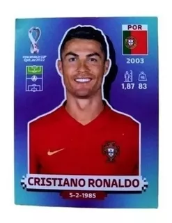 Estampa Original Cristiano Ronaldo Panini Mundial 2022 Por18