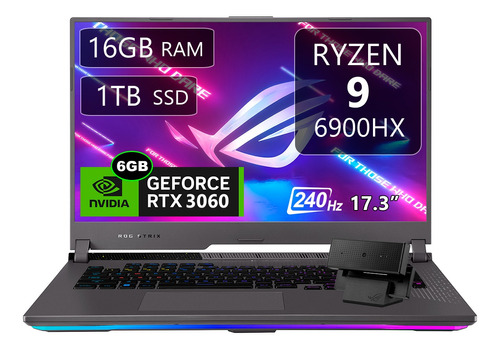 Asus Rog Strix G17, Ryzen 9, 16gb, 1tb Ssd, Rtx3060, 17.3p