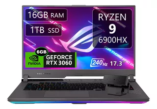 Asus Rog Strix G17, Ryzen 9, 16gb, 1tb Ssd, Rtx3060, 17.3p