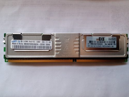 Memoria Servidores Hp 512mb 398705-051 416470-001 1rx8 Pc2