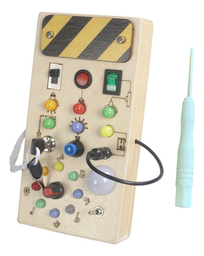 Led Montessori Busy Board Juguete De Viaje Desarrollo