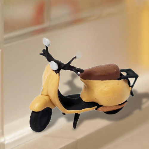 1:64 Pintada Bicicleta Y Motocicleta Street Fairy Garden
