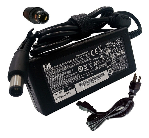 Cargador Original Hp Pavilion Dv4 Dv5 18.5v 3.5a Pin Central
