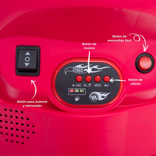 Moto Eléctrica Para Niños Aeiou 318 Tipo Vespa Tres Ruedas