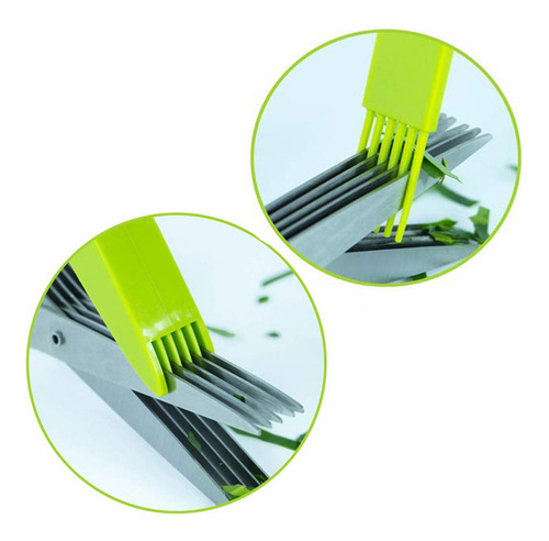 Tijeras For Hierbas Con 5 Cuchillas, Utensilios De Cocina,