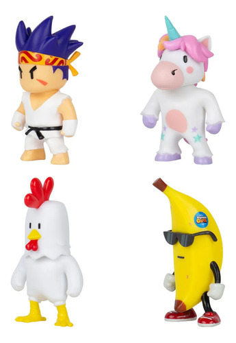 Stumble Guys - Figuras Pack X5 Blister Chicken Sg2040