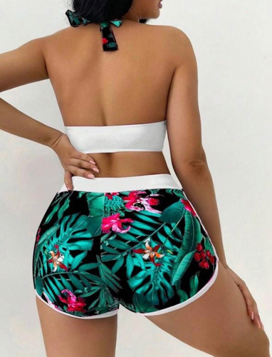 Bikinis Con Short Fondo Negro 2