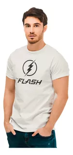 Camiseta Camisa The Flash Star Labs Offwhite Masculina